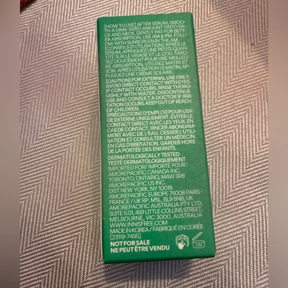 💙 4/$20 Innisfree Green GREEN TEA ENZYME VITAMIN C BRIGHTENING CREAM